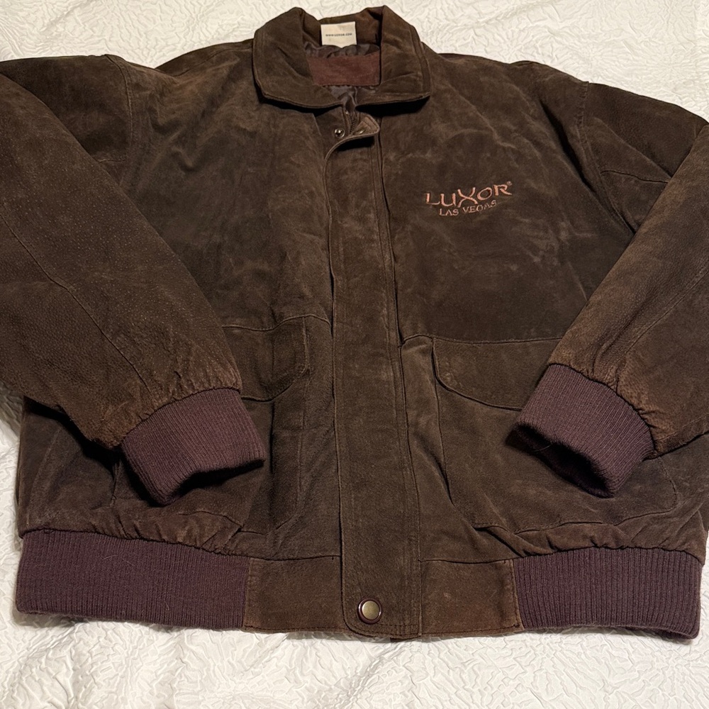Luxor Leather Brown Bomber Jacket
